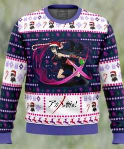 Akame ga Kill Akame Christmas Attack Ugly Christmas Sweater