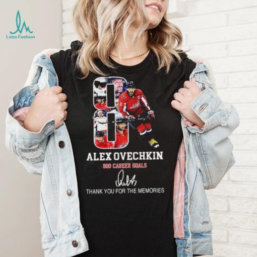 Alex Ovechkin 800 Career Goals Thank You For The Memories T Shirt