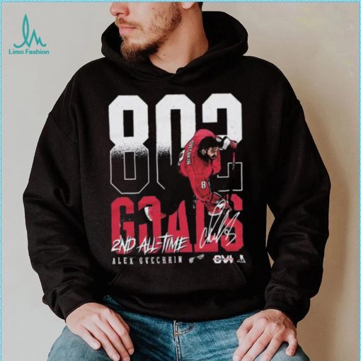 Alex Ovechkin Washington Capitals 2nd All Time Goals Shirt