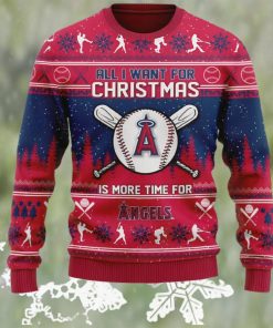 All I Want For Christmas Is More Time For Angels Ugly Christmas Sweater