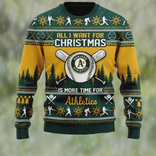 All I Want For Christmas Is More Time For Athletico Ugly Christmas Sweater