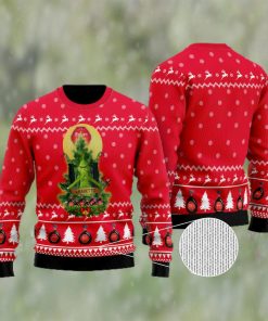 Amaretto Grinch Snow Ugly Christmas Sweater