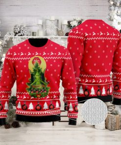 Amaretto Grinch Snow Ugly Christmas Sweater