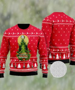 Angry Orchard Grinch Snow Ugly Christmas Sweater