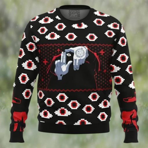 Anime Sweater Alucard Eyes Hellsing Ugly Christmas Sweater