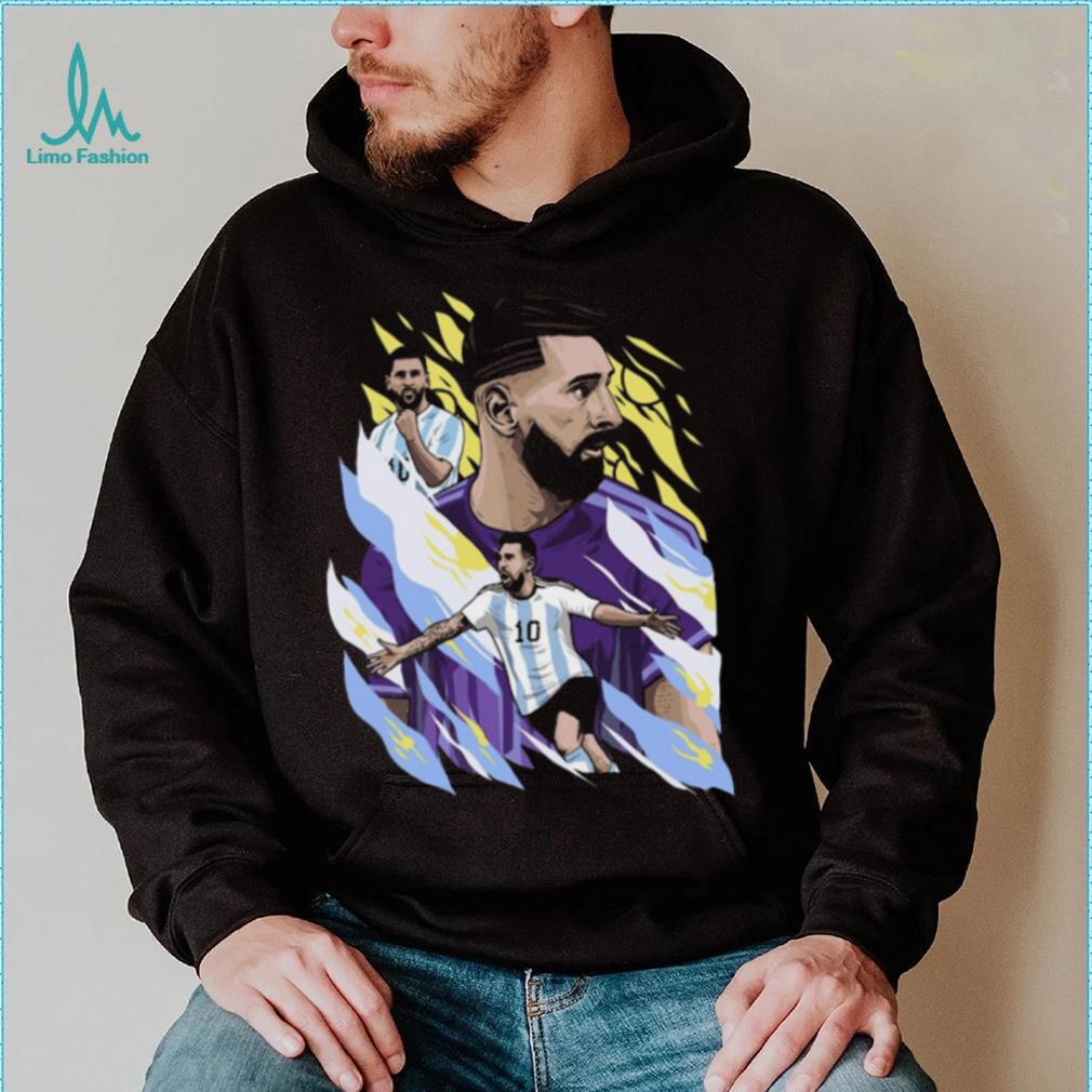 Argentina Lionel Messi Droptail Soccer Graphic T shirt Argentina Lionel Messi Droptail Soccer Graphic T shirt