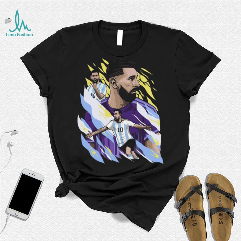 Argentina Lionel Messi Droptail Soccer Graphic T shirt Argentina Lionel Messi Droptail Soccer Graphic T shirt