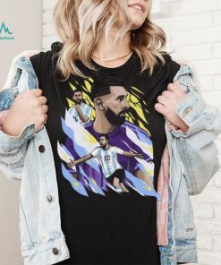 Argentina Lionel Messi Droptail Soccer Graphic T shirt
