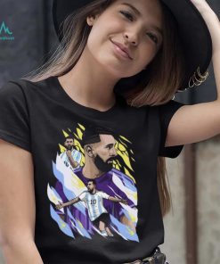 Argentina Lionel Messi Droptail Soccer Graphic T shirt