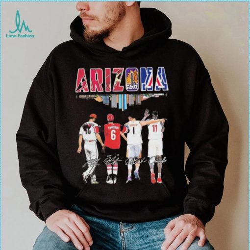 Arizona Skyline Sports Team Players Signatures Shirt