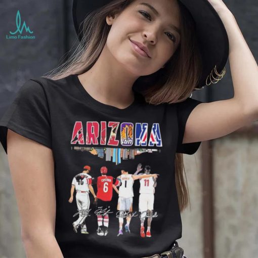 Arizona Skyline Sports Team Players Signatures Shirt