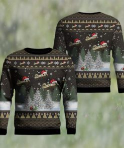 Army CH 47 Chinook Helicopter Ugly Christmas Sweater