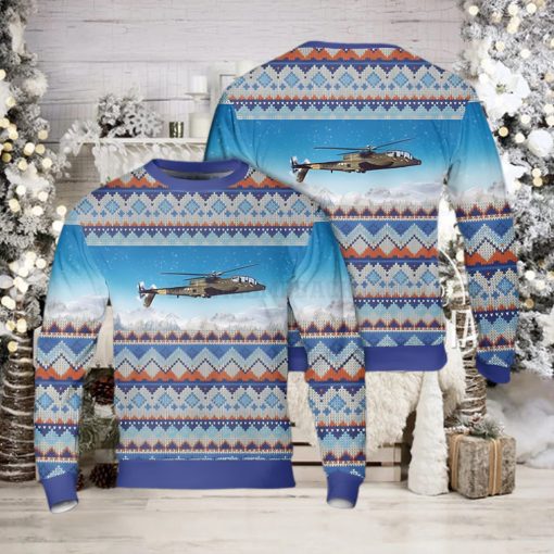 Army Lockheed AH 56 Cheyenne Ugly Christmas Sweater