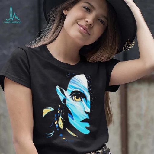Avatar The Way of Water Neytiri Na’vi Ocean Half Face Avatar Shirt