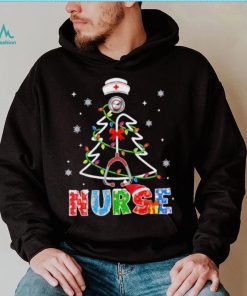 Awesome Nurse Christmas Tree Shirt