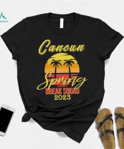 Awesome cancun Mexico Souvenir Spring 2023 Break Summer Vacation With Beach and Coconut tree shirt