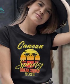 Awesome cancun Mexico Souvenir Spring 2023 Break Summer Vacation With Beach and Coconut tree shirt