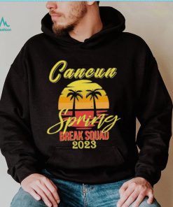 Awesome cancun Mexico Souvenir Spring 2023 Break Summer Vacation With Beach and Coconut tree shirt