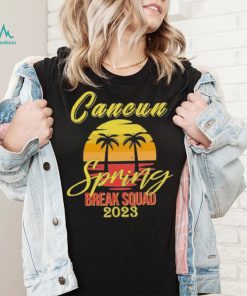 Awesome cancun Mexico Souvenir Spring 2023 Break Summer Vacation With Beach and Coconut tree shirt