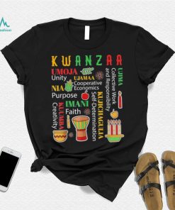 Awesome happy Kwanzaa Drum Kinara Seven Candles Africa Celebration Colorful shirt