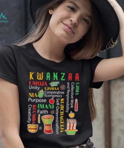 Awesome happy Kwanzaa Drum Kinara Seven Candles Africa Celebration Colorful shirt