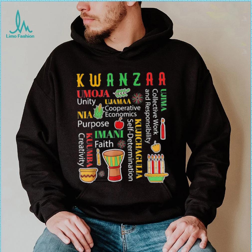 Awesome happy Kwanzaa Drum Kinara Seven Candles Africa Celebration Colorful shirt Awesome happy Kwanzaa Drum Kinara Seven Candles Africa Celebration Colorful shirt