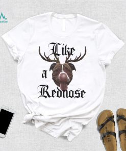 Awesome like a Red Nose Pitbull With Antlers shirt