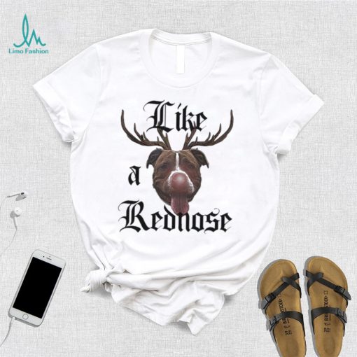 Awesome like a Red Nose Pitbull With Antlers shirt