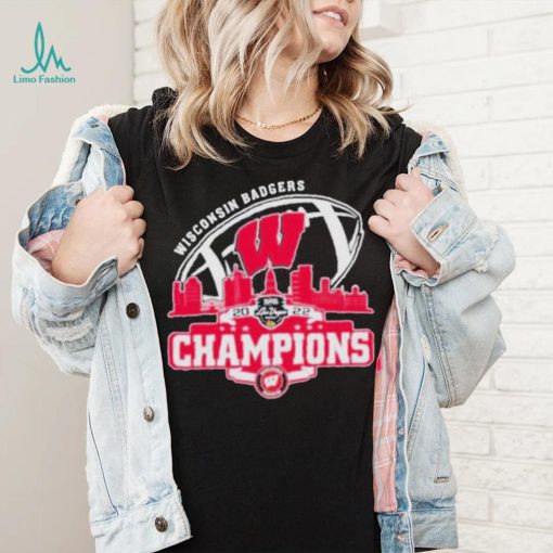 Awesome wisconsin Badgers Logo Las Vegas Bowl City Champions 2022 shirt