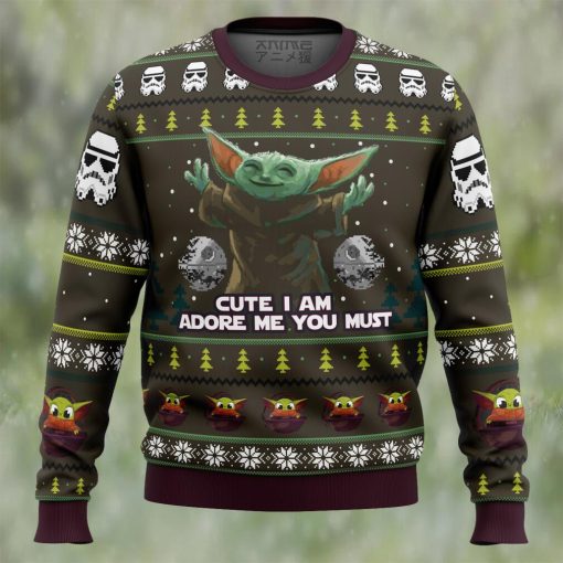 Baby Yoda Cute Mandalorion Star Wars Ugly Christmas Sweater