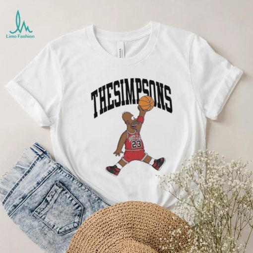 Basketball The Simpsons Jordan Logo Parody Shirt