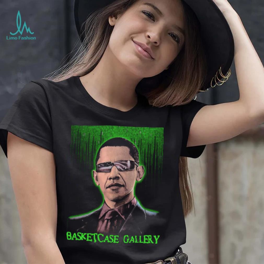 Basketcase gallery tatum’s barack Obama matrix t shirt Basketcase gallery tatum’s barack Obama matrix t shirt