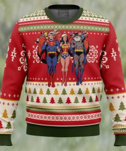 Batman superman Wonder woman Ugly Christmas Sweater