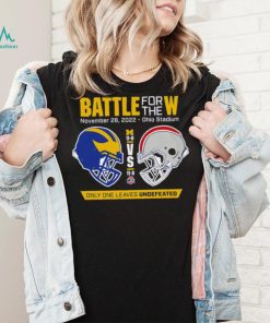 Battle for the W Ohio vs Michigan only one Leaves Undefeated 2022 helmet shirt2