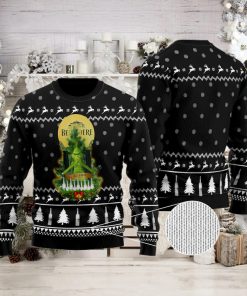 Belvedere Vodka Grinch Snow Ugly Christmas Sweater