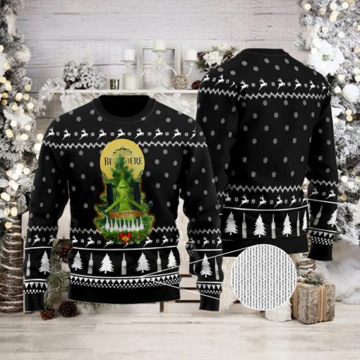 Belvedere Vodka Grinch Snow Ugly Christmas Sweater