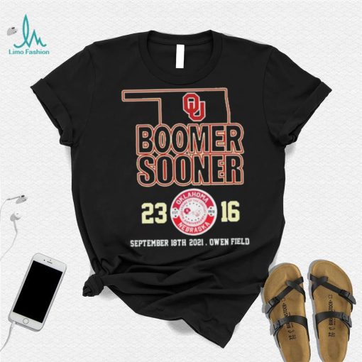 Boomer Sooner 23 Oklahoma 16 September 18th 2021, Owen Field Shirt