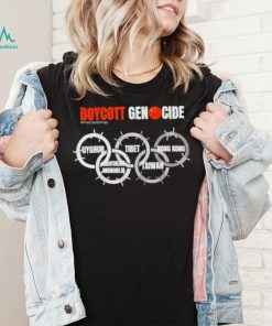 Boycott Genocide Olympics Beijing 2022 Uyghur Tibet Hong Kong Southern Mongolia Taiwan shirt