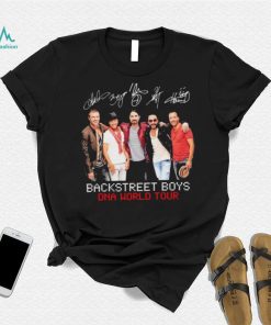 Boygroup Backstreet Boys Dna World Tour Bsb With Signature Black Ver Shirt