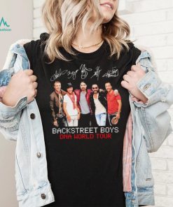 Boygroup Backstreet Boys Dna World Tour Bsb With Signature Black Ver Shirt