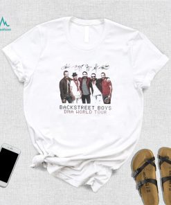 Boygroup Backstreet Boys Dna World Tour Bsb With Signature White Ver Shirt