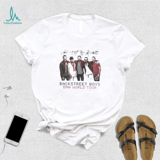 Boygroup Backstreet Boys Dna World Tour Bsb With Signature White Ver Shirt