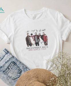 Boygroup Backstreet Boys Dna World Tour Bsb With Signature White Ver Shirt