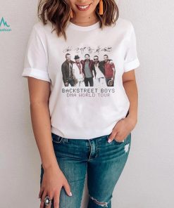 Boygroup Backstreet Boys Dna World Tour Bsb With Signature White Ver Shirt