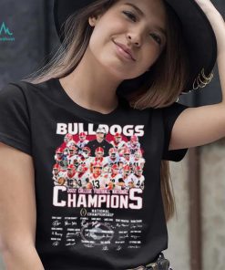 Bulldogs Champions National Championship Signature Shirt