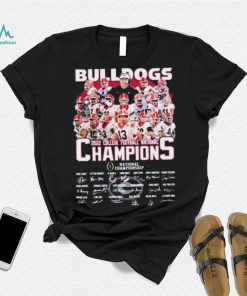 Bulldogs Champions National Championship Signature Shirt