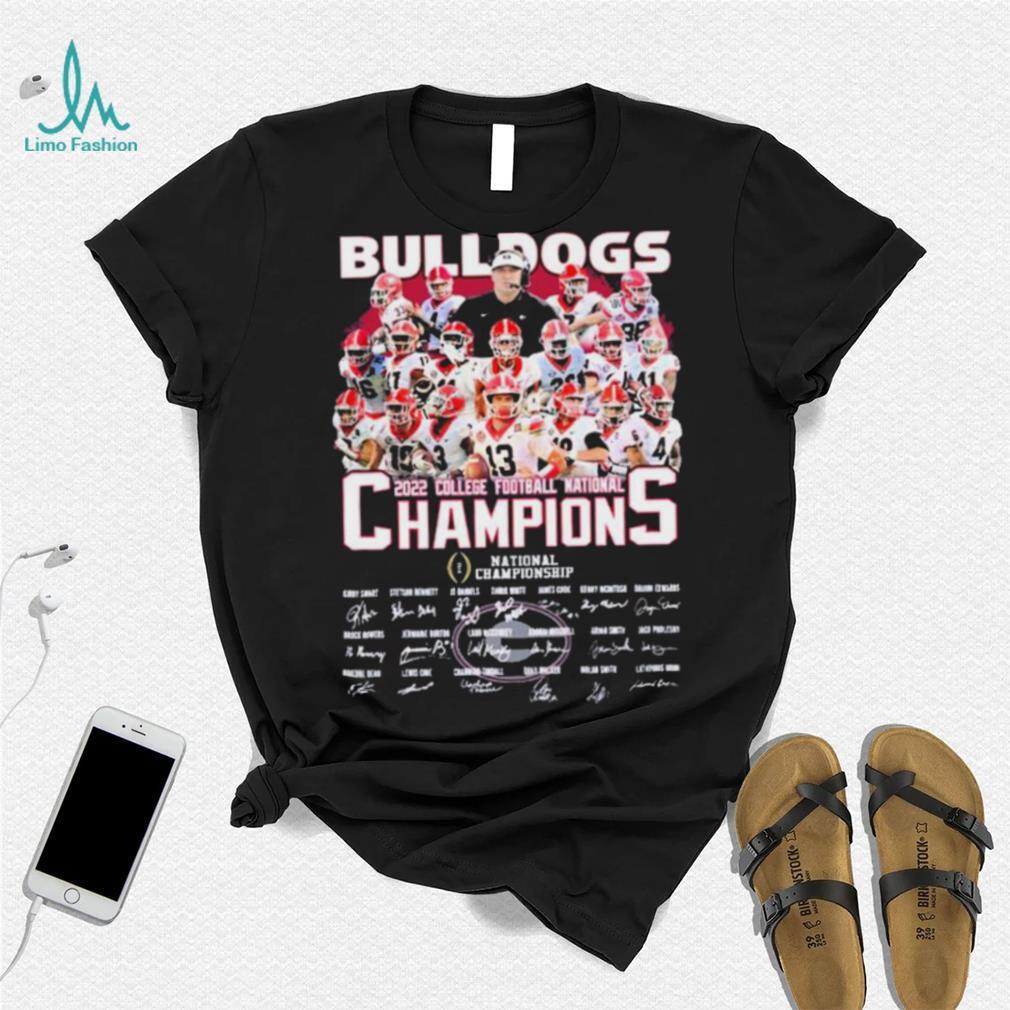Bulldogs Champions National Championship Signature Shirt Bulldogs Champions National Championship Signature Shirt