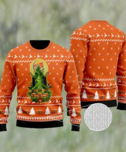 Burger King Grinch Snow Ugly Christmas Sweater