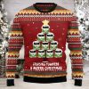 Rabbit Pine Christmas Tree All Over Print Ugly Christmas Sweater