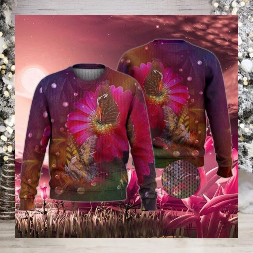 Butterfly Lily Ugly Christmas Sweater